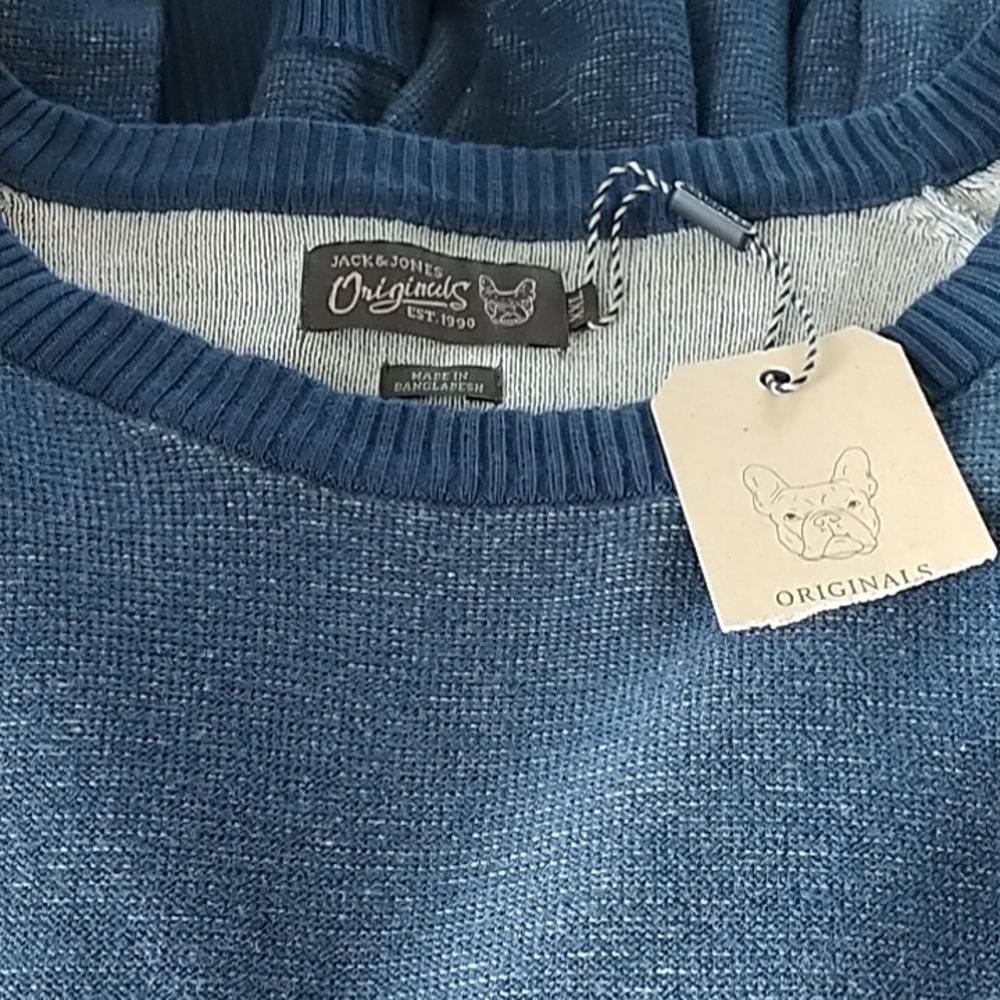Jack & Jones Jormistake Knit Crew Neck Dark Denim Sweater XXL